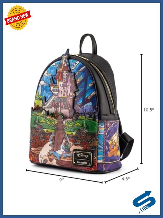 Belle Castle Mini Backpack Faux Leather Daypack